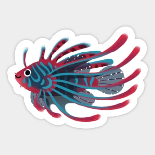 Lion fish Sticker